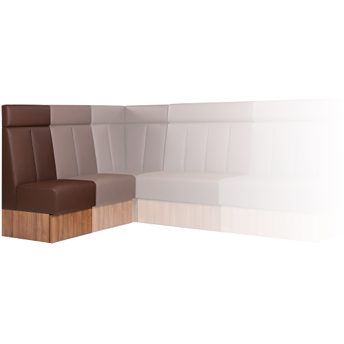 Restaurační lavice OLBIA HQE v metráži rohové čalouněné